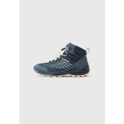 Image of Lowa Zirrox GTX Unisex Hiking shoes for kids, Size: 2.5, Navy/dune Synthetics/textile