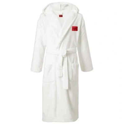Image of HUGO Terry Hooded GOWN Dressing gown, Women&#039;s, Size: XL, White