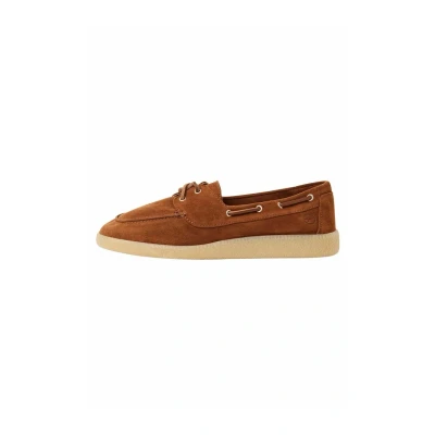 Image of Tamaris Boat shoes, Women&#039;s, Size: 7.5, Cognac Leather