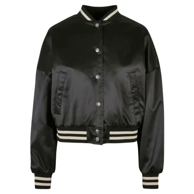 Image of Urban Classics Oversized Bomber Jacket, Women&#039;s, Size: 4XL, Black