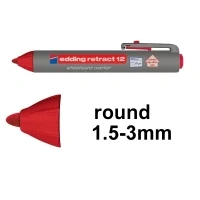 Image of Edding Retractable Whiteboard Marker Pen Red
