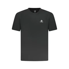 Image of Converse Embroidered STAR Chevron TEE Unisex Basic Tshirt, Size: Small, Black