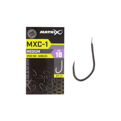 Image of Matrix MXC 1 Barbless Spade End Coarse hooks (10pc) Size 14