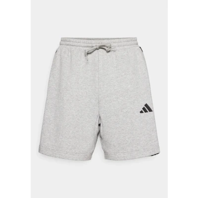 Image of adidas Sportswear Essential Three Stripes Short Sports shorts, Men&#039;s, Size: Large, Medium grey heather/black