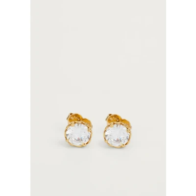 Image of kate spade new york THAT Sparkle Round Earrings clear/goldcoloured, Women&#039;s, Size: One Size, Clear/gold coloured