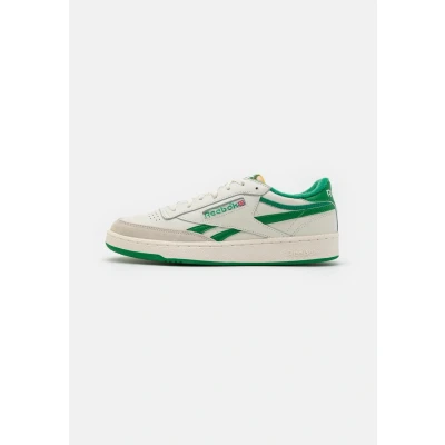 Image of Reebok Men&#039;s Club C Revenge Vintage Sneaker, Chalk Paperwhite Glen Green, 5 UK