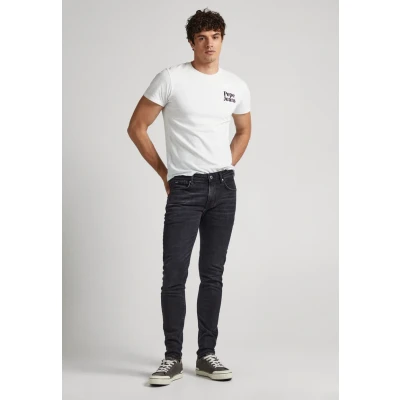 Image of Pepe Jeans Men&#039;s Skinny Jeans, Black (Denim xv1), 31W / 32L