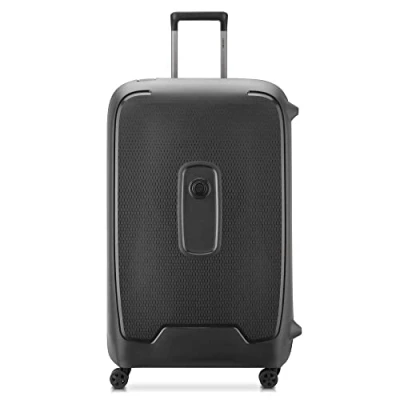 Image of DELSEY PARIS Moncey Hard Case 4 Double Rolls Trolley, Black, XL, Recyclé &amp; Recyclable