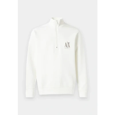Image of Armani Exchange Sweatshirt, Men&#039;s, Size: XS, Off white