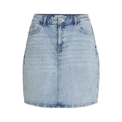 Image of VILA Vikaja Skirt denim skirt, Women&#039;s, Size: 6, Light blue