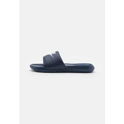 Image of Nike Sportswear Victori ONE Slide Mules, Men&#039;s, Size: 8, Midnight navy/white High quality imitation leather