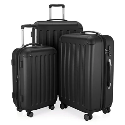 Image of Hauptstadtkoffer Spree Luggage Suitcase Hardside Spinner Trolley Expandable, Black, 75 cm, Hand