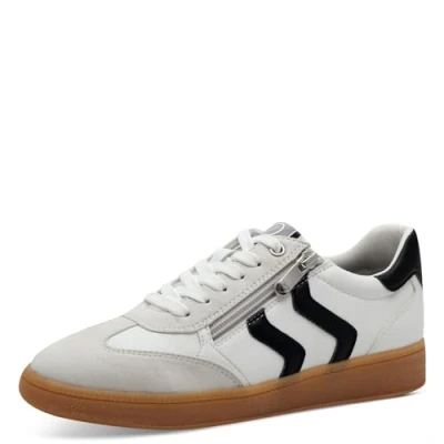 Image of Marco Tozzi Trainers, Women&#039;s, Size: 5, White/black Textile/synthetics