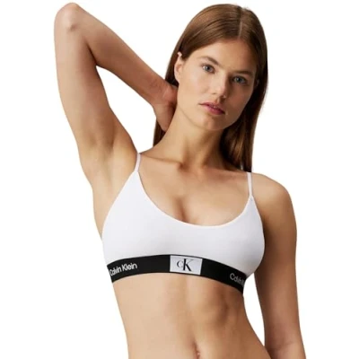 Image of Calvin Klein Underwear Unlined Bustier, Women&#039;s, Size: XL, White