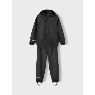 Image of Name it Nkndry Rain SET Unisex trousers for kids, Size: 5y, Black