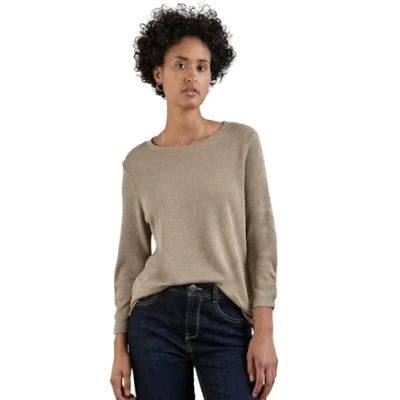 Image of Street One Women&#039;s Shimmering Shirt, Rich Mocha, 16