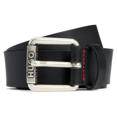 Image of HUGO Grimm Belt, Men&#039;s, Size: 42, Black