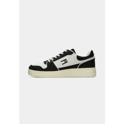 Image of Tommy Jeans Men&#039;s TJM Retro Basket Em0em01610 Low Top, Black, 8 UK