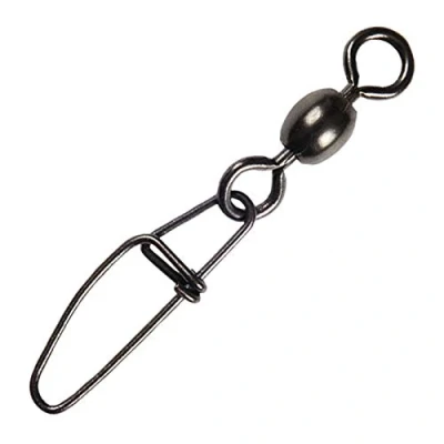 Image of Black Cat Heavy Duty Cross Lock Swivel Size 3/0 70kg (5 pieces) Fishing swivels