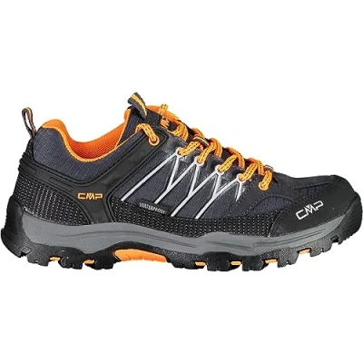Image of CMP Rigel LOW WP Hiking shoes for kids, Size: 6.5, Antracite/flash orange Leather and textile