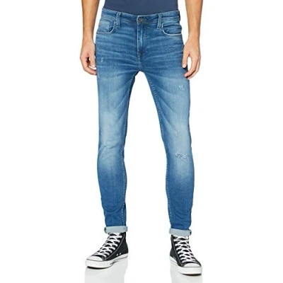 Image of Blend Bhecho FIT Multiflex Jeans Skinny Fit, Men&#039;s, Size: 34x32, Denim middle blue