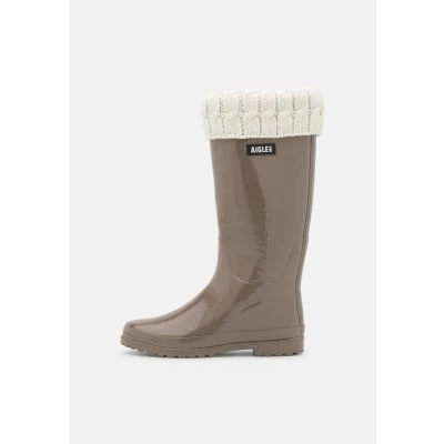 Image of Aigle Women&#039;s Eliosa Winter Rain Boot, Chestnut Brown, 5 UK