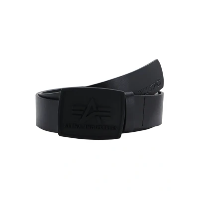 Image of Alpha Industries ALL Black BELT Belt, Size: One Size,