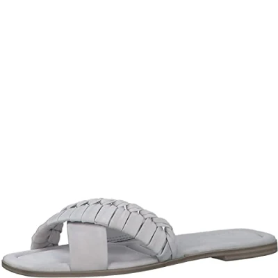 Image of Tamaris Mules, Women&#039;s, Size: 5.5, Light grey Leather