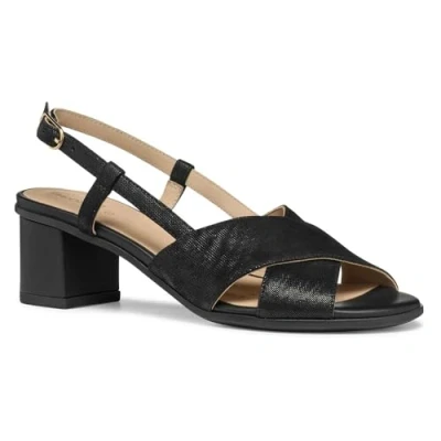 Image of Geox Aurely Sandals, Women&#039;s, Size: 4, Black Leather