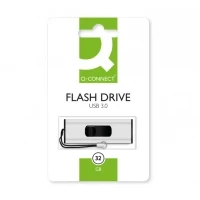 Image of Memory Stick Q CONNECT USB 3 0 32GB / Computer Accessories/Type Capacity 32 GB/Kind 3.0 Material Plastic/Colour Silver/black/Size
