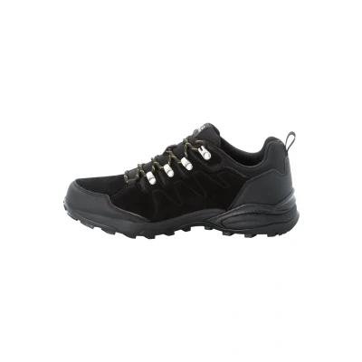 Image of Jack Wolfskin Refugio Texapore LOW M Walking trainers, Men&#039;s, Size: 8.5, Phantom / burly yellow xt Leather
