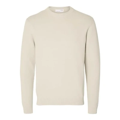 Image of Selected Homme Slhdane Jumper, Men&#039;s, Size: Medium, Oatmeal