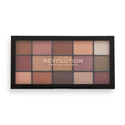 Image of Makeup Revolution Reloaded Eyeshadow Palette, Seduction, 15 Shades, 16.5 g