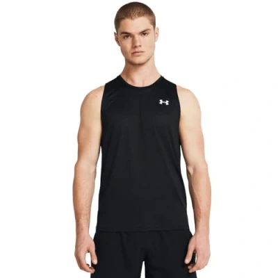 Image of Under Armour TANK Top, Men&#039;s, Size: 3XL, Black/white
