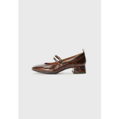 Image of Tamaris 1 22318 43 Women&#039;s Pump with Strap, Brown Comb, 5 UK