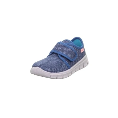 Image of Superfit Bobby Unisex Slippers for kids, Size: 3.5, Blau/mehrfarbig Textile