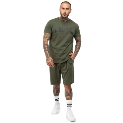 Image of Lonsdale SET Normale Passform MOY Tracksuit bottoms, Men&#039;s, Size: Medium, Olive black
