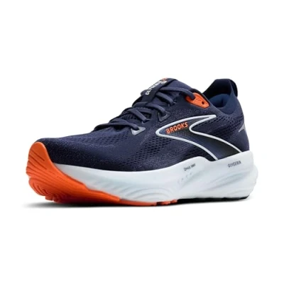 Image of Brooks Glycerin 22 Road running shoes, Men&#039;s, Size: 7, Peacoat blue ribbon orange Textile