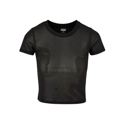 Image of Urban Classics Women&#039;s Ladies Short Mesh Tee T Shirt, Black, 3XL