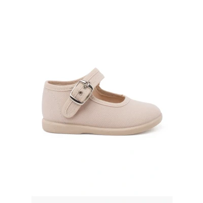 Image of Pisamonas Merceditas Hebilla Ankle strap ballet pumps for kids, Size: 3K, Arena Textile/synthetics