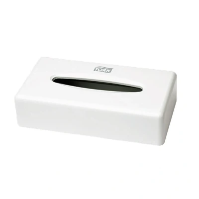 Image of Tork Facial Tissue Dispenser White F1, One at a time Dispensing, 270023