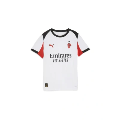 Image of Puma ACM AWAY Jersey Replica JR Football shirt whitefor all time red for kids, Size: 16y (15 16y), white/for