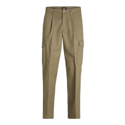 Image of Jack &amp; Jones Jpstbill Jjclean Tapered Cargo trousers, Men&#039;s, Size: 36x34, Elmwood