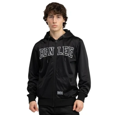 Image of Benlee Zipup sweatshirt, Men&#039;s, Size: Small, Black white