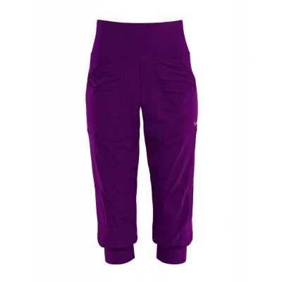 Image of Winshape 3/4 sports trousers, Women&#039;s, Size: Small, Dark plum
