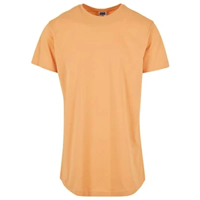 Image of Urban Classics Shaped LONG DO NOT USE Basic Tshirt, Men&#039;s, Size: Small, Paleorange