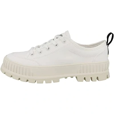 Image of Palladium Pallashock Unisex Trainers, Size: 10.5, Star white Textile