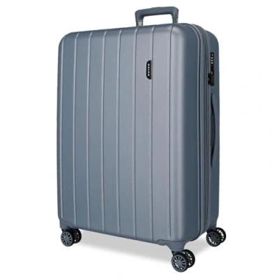 Image of Wood Luggage Set, Silver, 65 centimeters, Medium suitcase