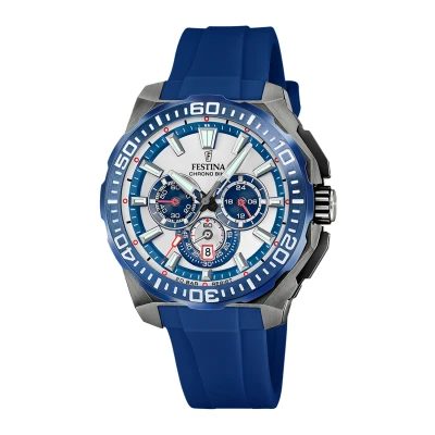 Image of Festina Chrono Bike Silver Men&#039;s Watch F20725/4