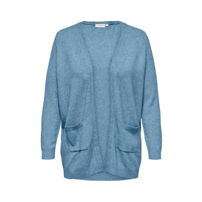 Image of ONLY CARMAKOMA Women&#039;s Caresly L/S Open Cardigan KNT Noos Sweater, Allure/Detail: Melange, S